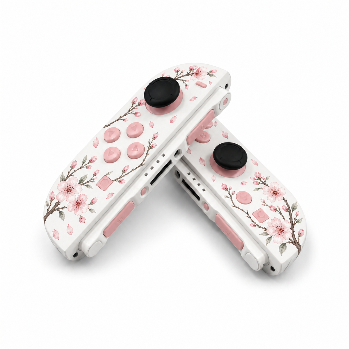 Cherry Blossoms Custom Nintendo Switch 2 Joy-Cons with TMR Drift-Resistant Joysticks