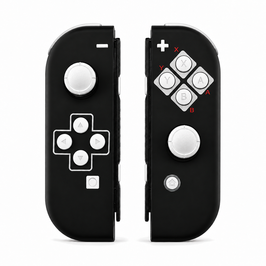 Classics NES Style, standard front: White buttons / White caps