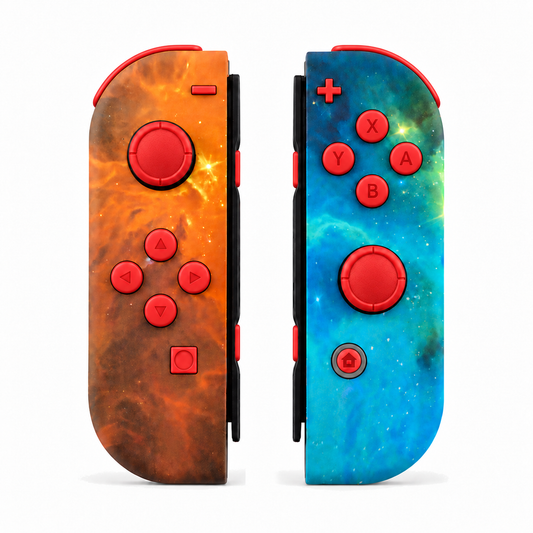 Gold Star Universe, standard front: Scarlet Red buttons / Red caps