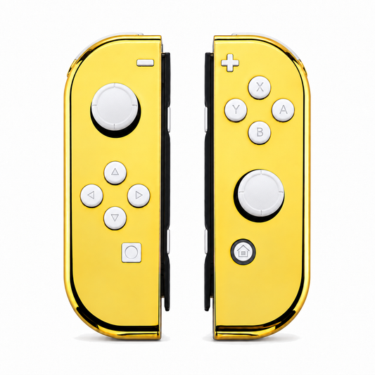 Chrome Gold, standard front: White buttons / White caps