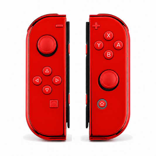 Chrome Red, standard front: Scarlet Red buttons / Red caps
