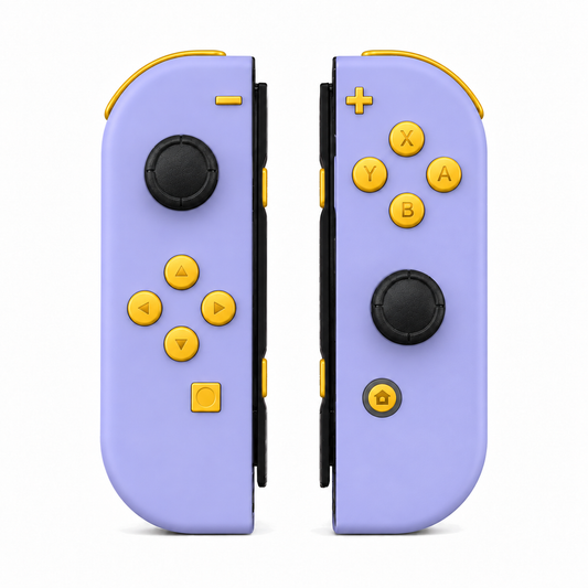 Light Violet, standard front: Caution Yellow buttons / Black caps