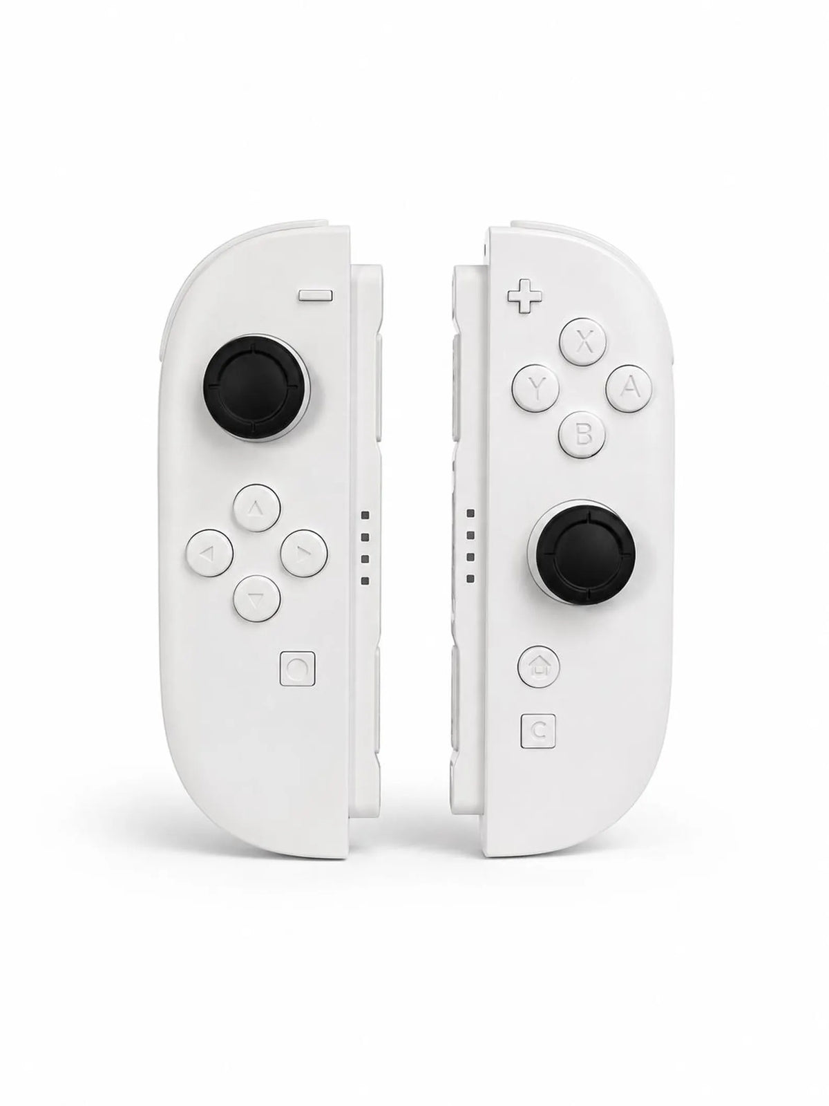 Double White Custom Nintendo Switch 2 Joy-Cons with TMR Drift-Resistant Joysticks