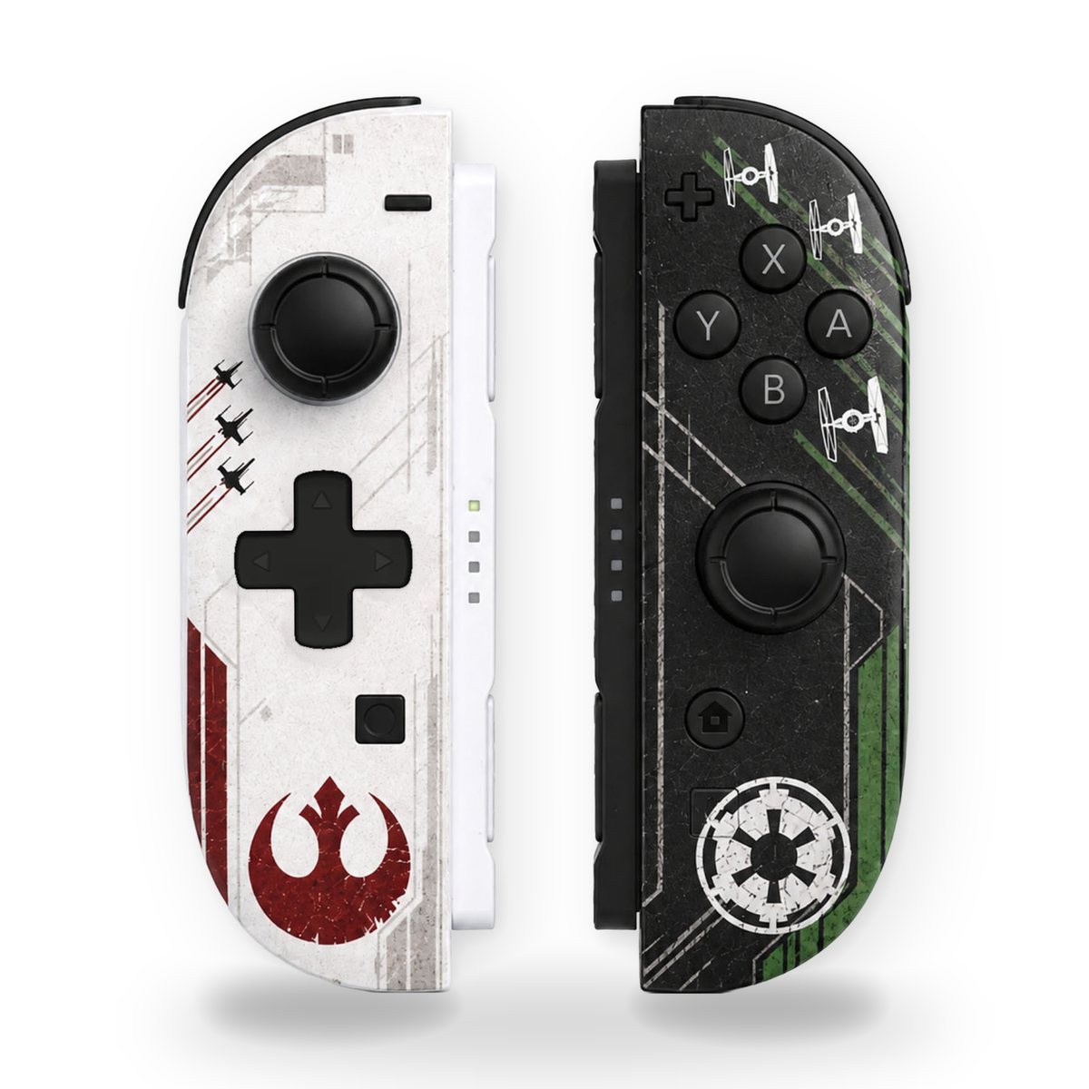 Rebel vs Empire Custom Nintendo Switch 2 Joy-Cons with TMR Drift-Resistant Joysticks