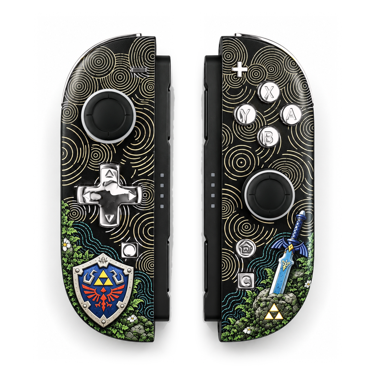Emerald Guardian Relic Custom Nintendo Switch 2 Joy-Cons with TMR Drift-Resistant Joysticks