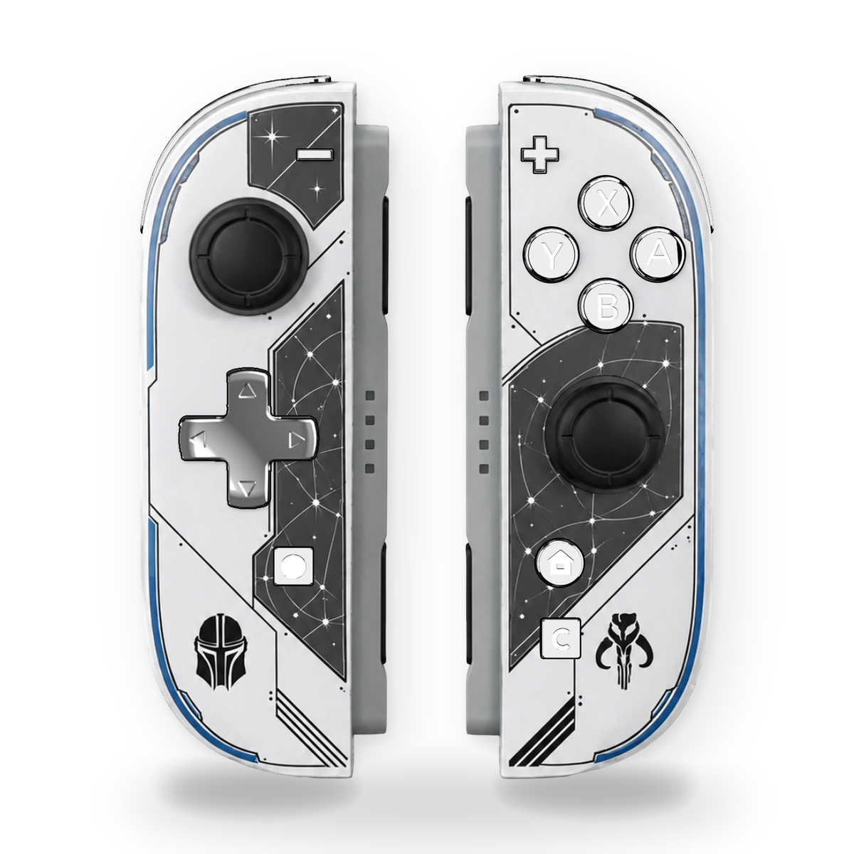 The Mandalorian Custom Nintendo Switch 2 Joy-Cons with TMR Drift-Resistant Joysticks