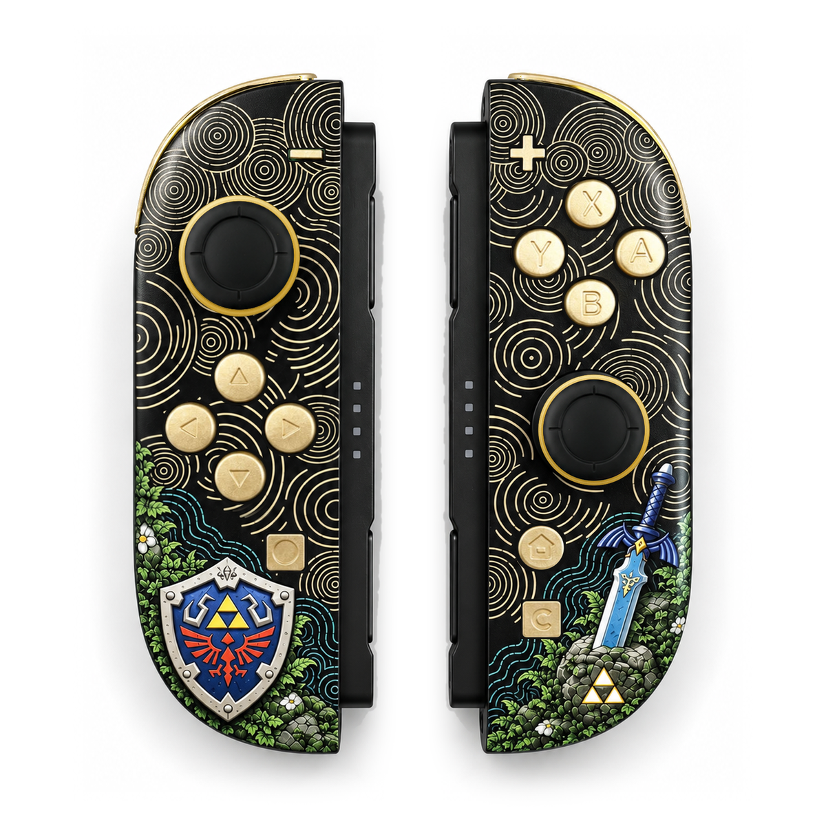 Emerald Guardian Relic Custom Nintendo Switch 2 Joy-Cons with TMR Drift-Resistant Joysticks