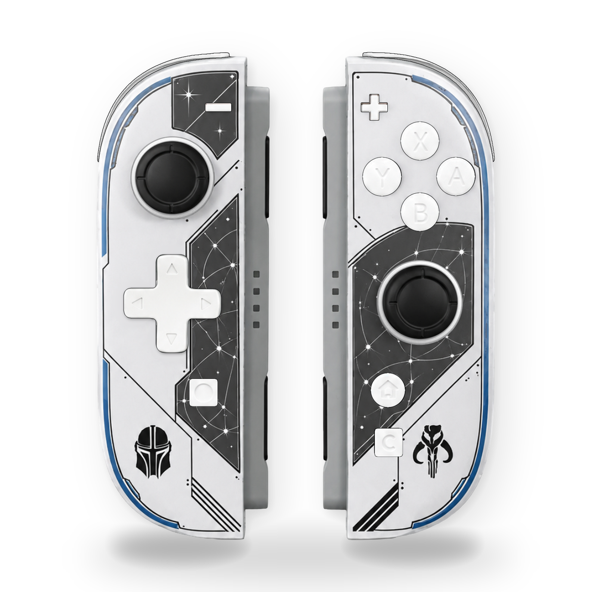 The Mandalorian Custom Nintendo Switch 2 Joy-Cons with TMR Drift-Resistant Joysticks