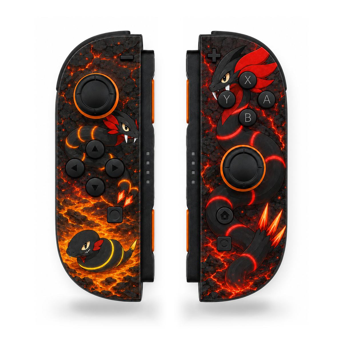 Charcoil Molten Strata Custom Nintendo Switch 2 Joy-Cons with TMR Drift-Resistant Joysticks