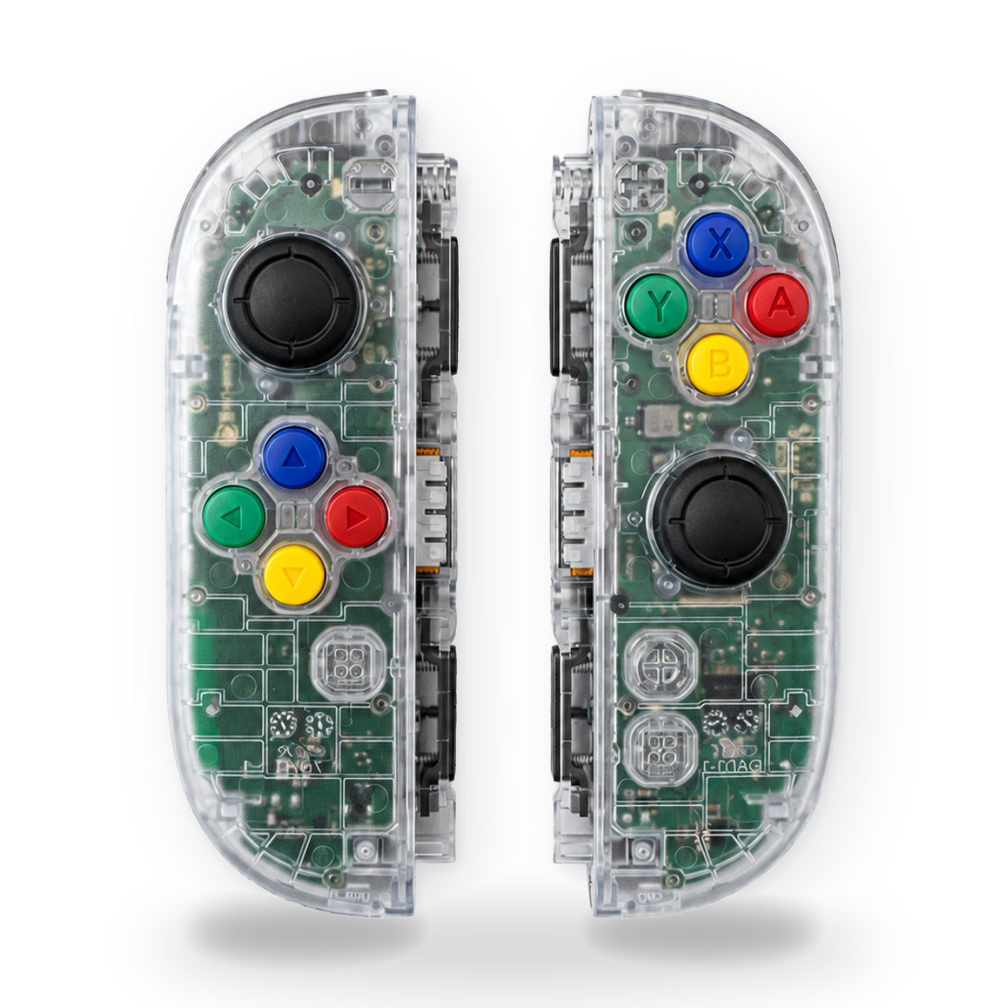 Double Clear Colorful Custom Nintendo Switch 2 Joy-Cons with TMR Drift-Resistant Joysticks