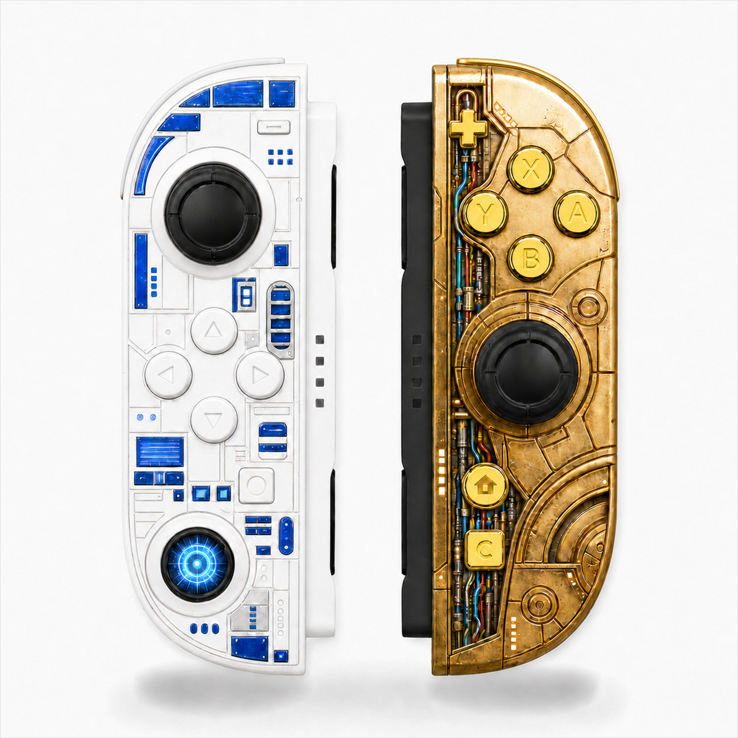 Space Robots Custom Nintendo Switch 2 Joy-Cons with TMR Drift-Resistant Joysticks