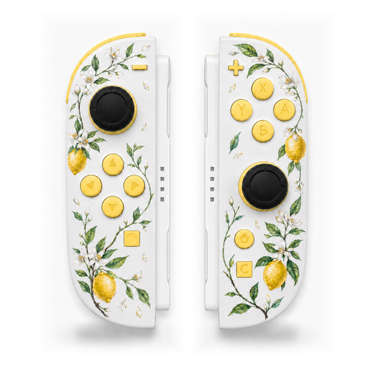 White Lemon Grove Nintendo Switch 2 Joy-Cons with TMR Drift-Resistant Joysticks