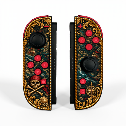Black Pearl Corsair Custom Nintendo Switch 2 Joy-Cons with TMR Joysticks