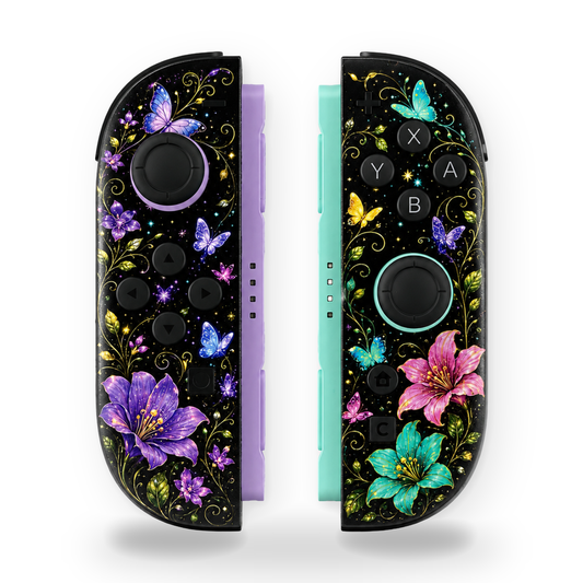 Custom Flower Nintendo Switch 2 Joy-Cons with TMR Drift-Resistant Joysticks