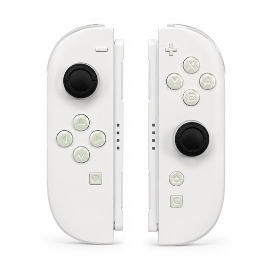 White Pearl Custom Nintendo Switch 2 Joy-Cons with TMR Drift-Resistant Joysticks