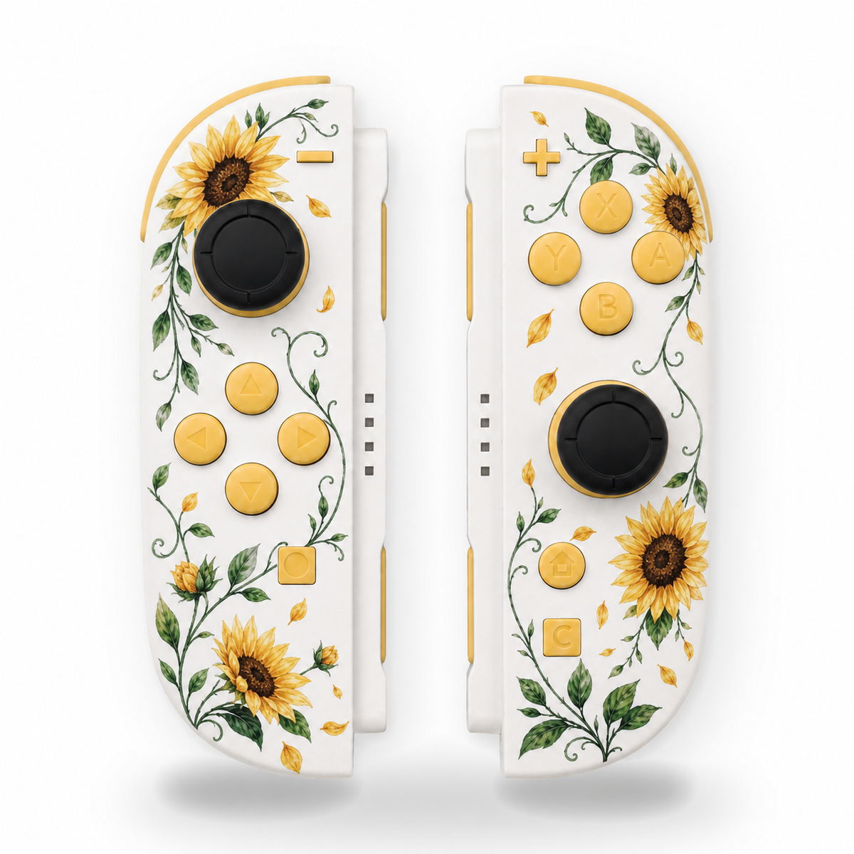 Sunflowers Custom Nintendo Switch 2 Joy-Cons with TMR Drift-Resistant Joysticks