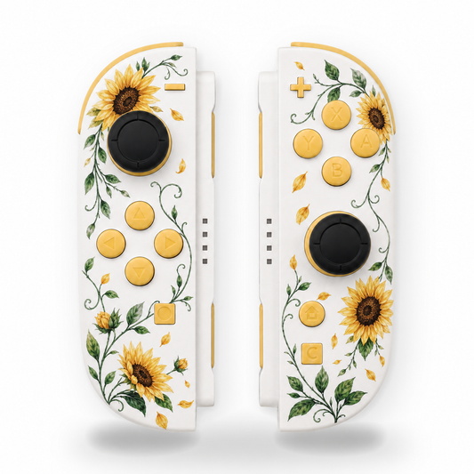 Sunflowers Custom Nintendo Switch 2 Joy-Cons with TMR Drift-Resistant Joysticks