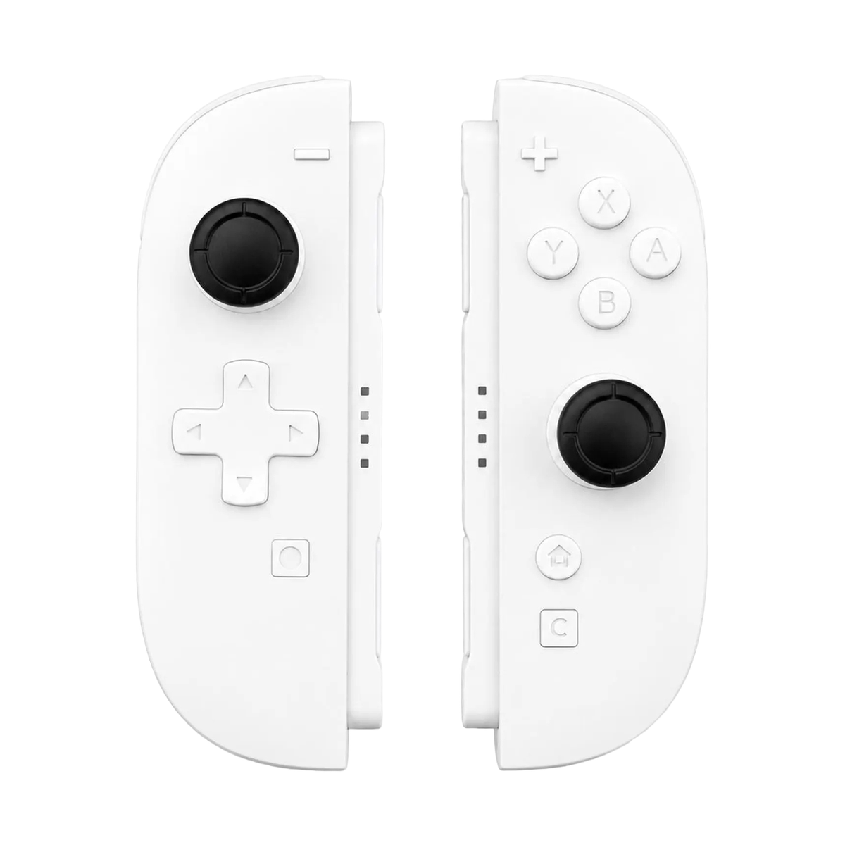 Double White D-Pad Custom Nintendo Switch 2 Joy-Cons with TMR Drift-Resistant Joysticks