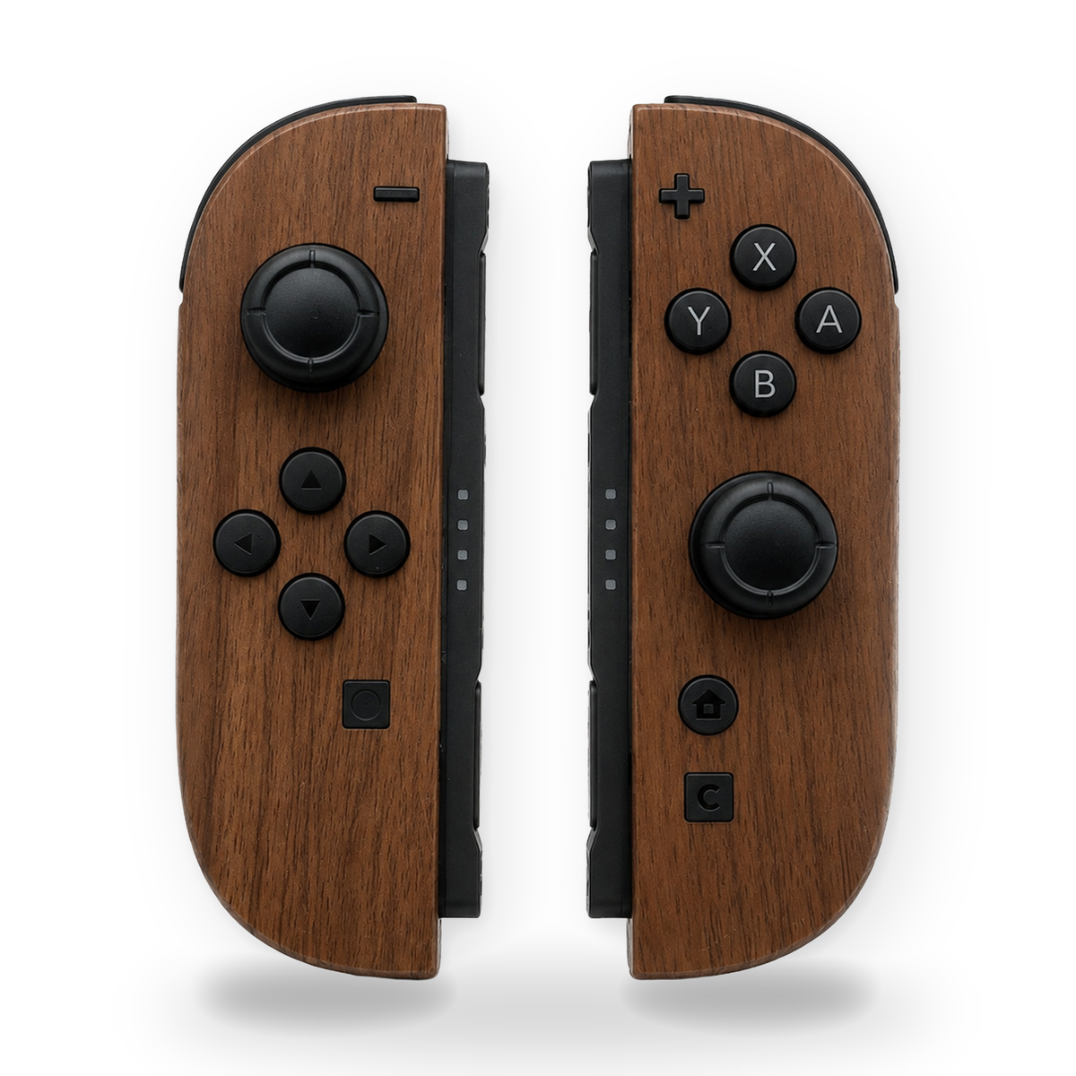 Wood Grain Custom Nintendo Switch 2 Joy-Cons with TMR Drift-Resistant Joysticks