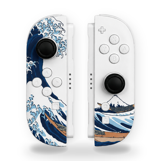 The Great Wave Custom Nintendo Switch 2 Joy-Cons with TMR Drift-Resistant Joysticks