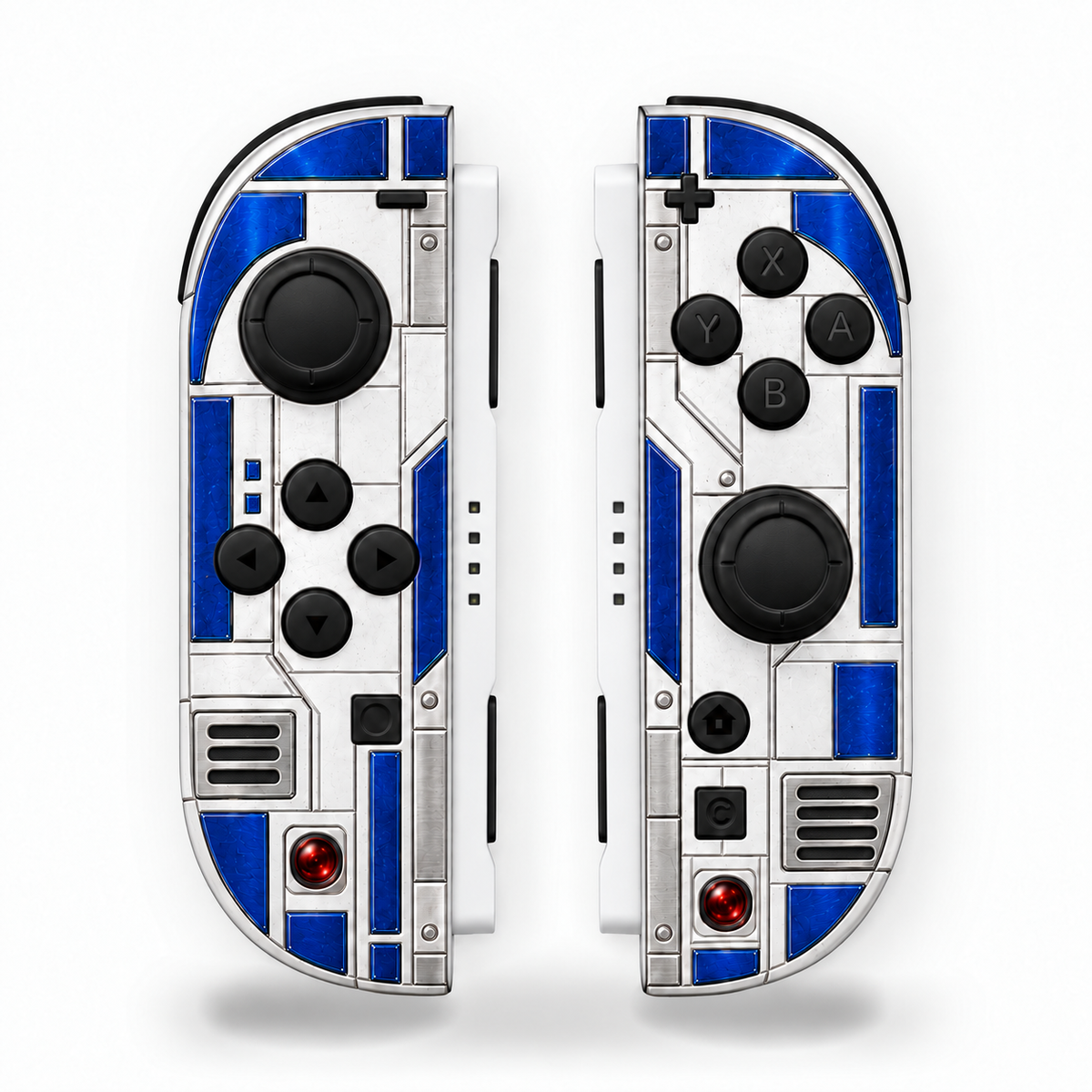 Double R2-D2 Black Buttons Nintendo Switch 2 Joy-Con DIY Build at Home Kit