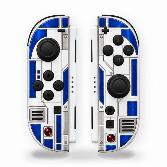 Double R2-D2 Black Buttons Nintendo Switch 2 Joy-Con DIY Build at Home Kit