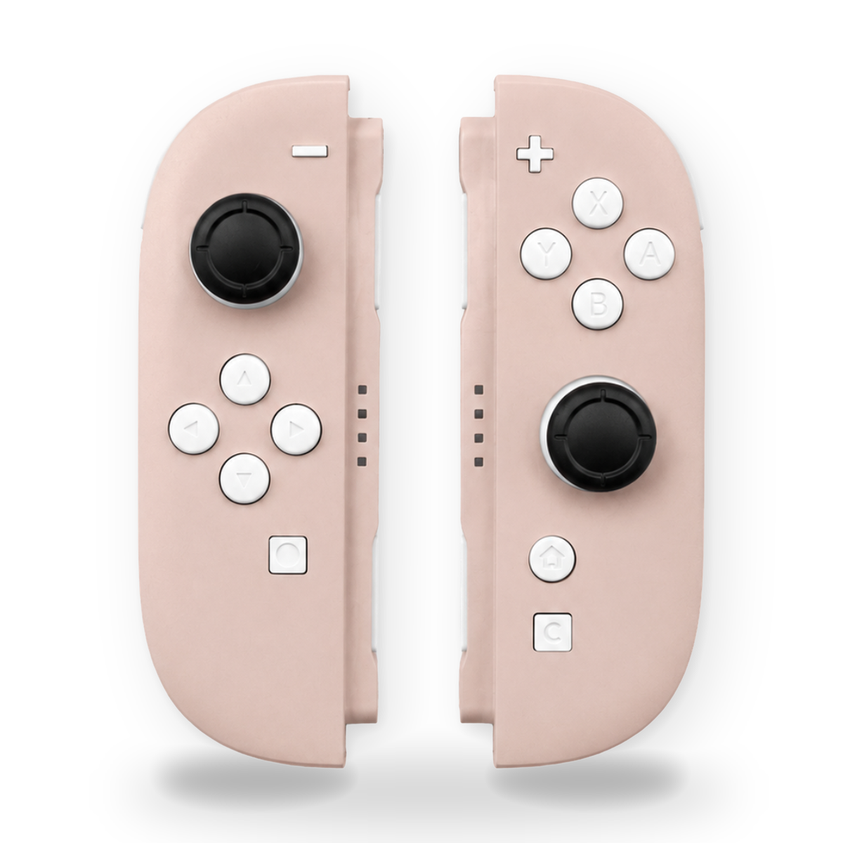 Pink & White Custom Nintendo Switch 2 Joy-Cons with TMR Drift-Resistant Joysticks