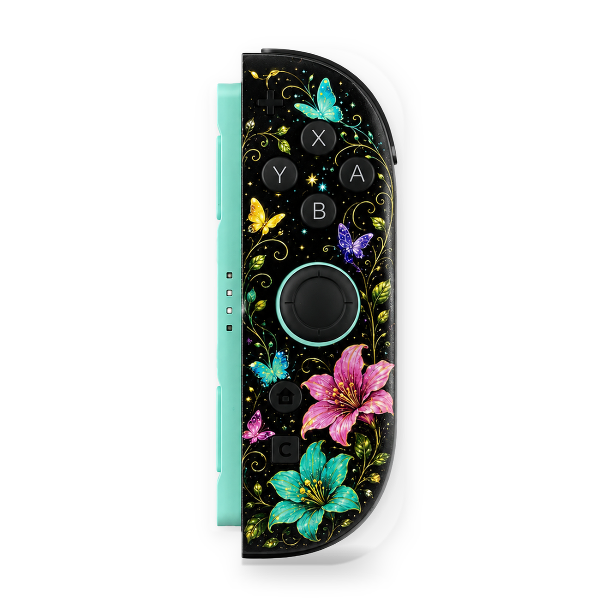 Custom Flower Nintendo Switch 2 Joy-Cons with TMR Drift-Resistant Joysticks