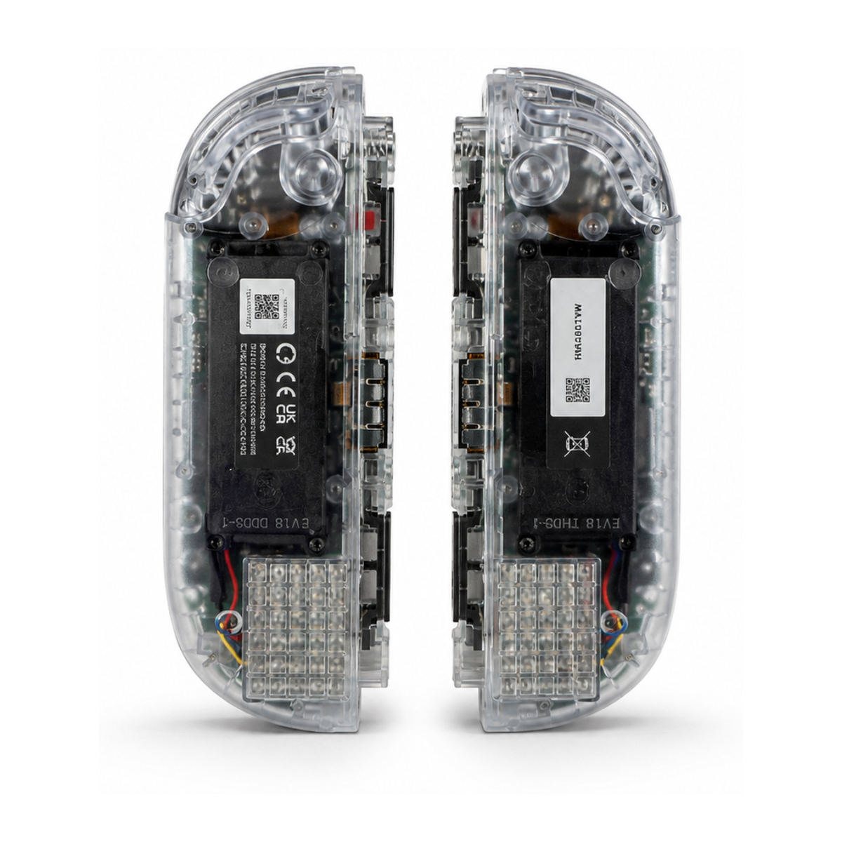 Clear D-Pad White Custom Nintendo Switch 2 Joy-Cons with TMR Drift-Resistant Joysticks