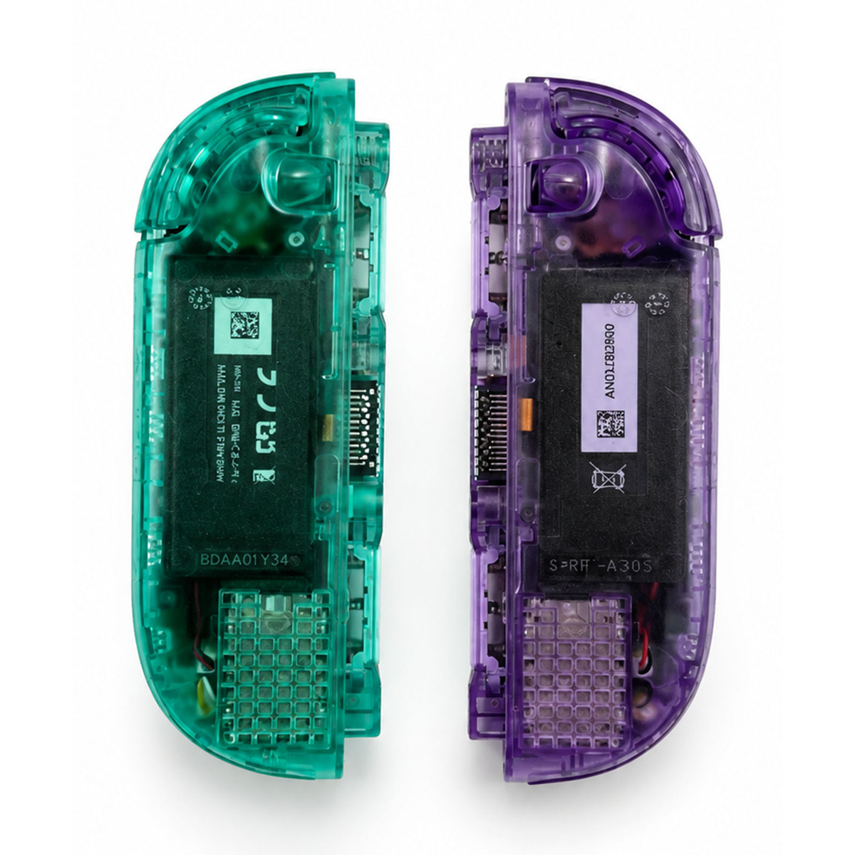 Double Clear Purple & Green Custom Nintendo Switch 2 Joy-Cons with TMR Drift-Resistant Joysticks
