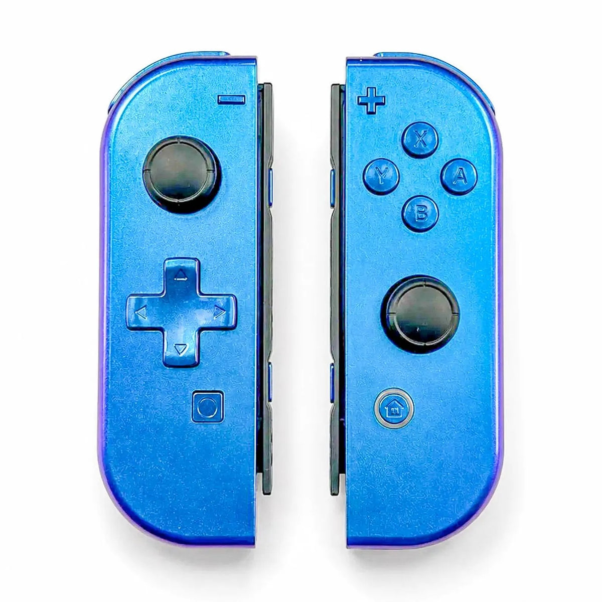 Chameleon Blue & Purple Custom Nintendo Switch 1 Joy-Cons with TMR Hall Effect Joysticks