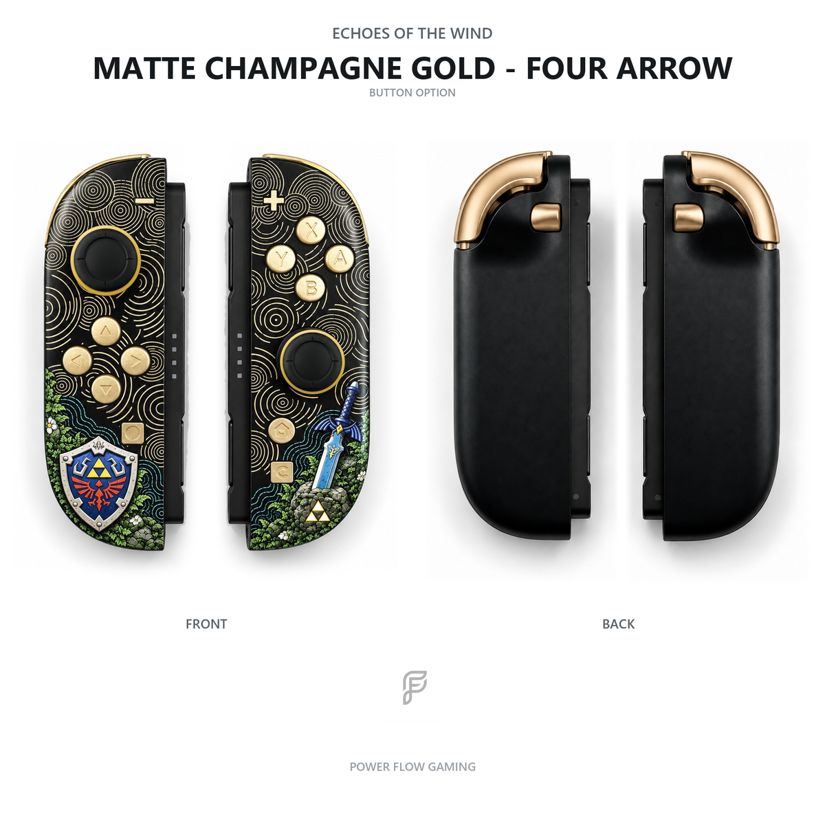 Emerald Guardian Relic Custom Nintendo Switch 2 Joy-Cons with TMR Drift-Resistant Joysticks