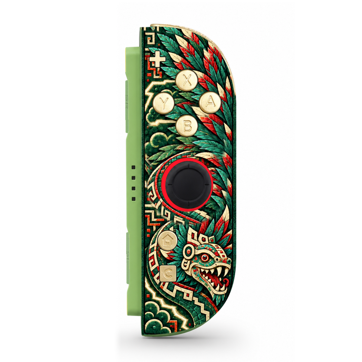 Aztec Thunder Serpent Custom Nintendo Switch 2 Joy-Cons with TMR Joysticks