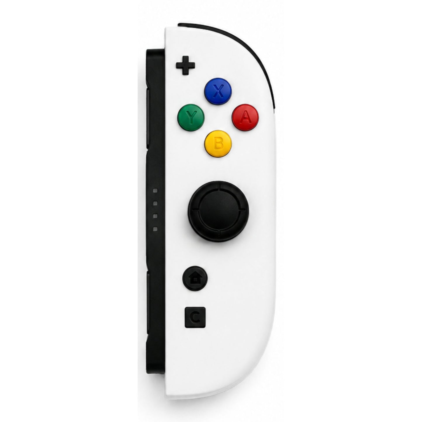 White Retro Custom Nintendo Switch 2 Joy-Cons with TMR Drift-Resistant Joysticks