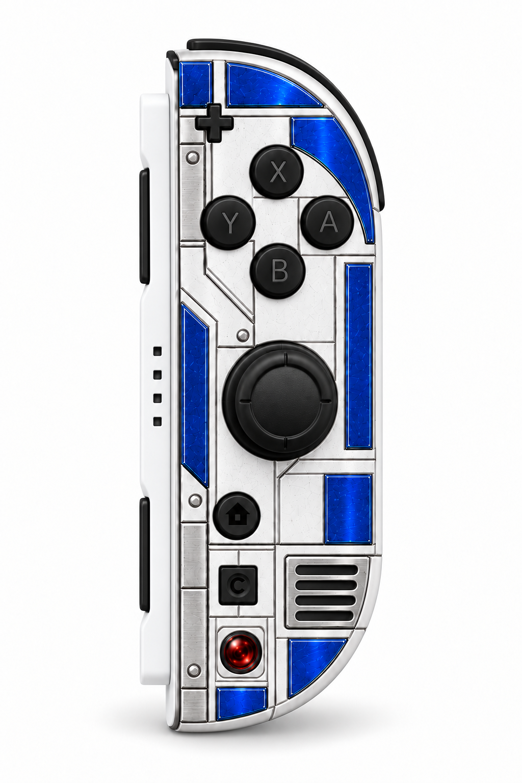 Double R2-D2 Black Buttons Nintendo Switch 2 Joy-Con DIY Build at Home Kit