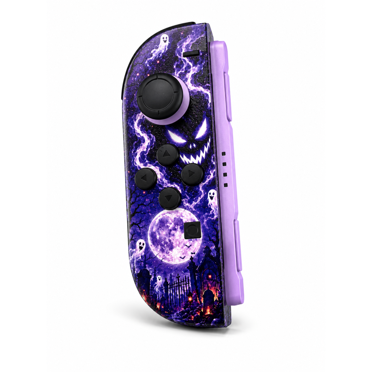 Haunted Purple & Teal Nintendo Switch 2 Joy-Cons with TMR Drift-Resistant Joysticks