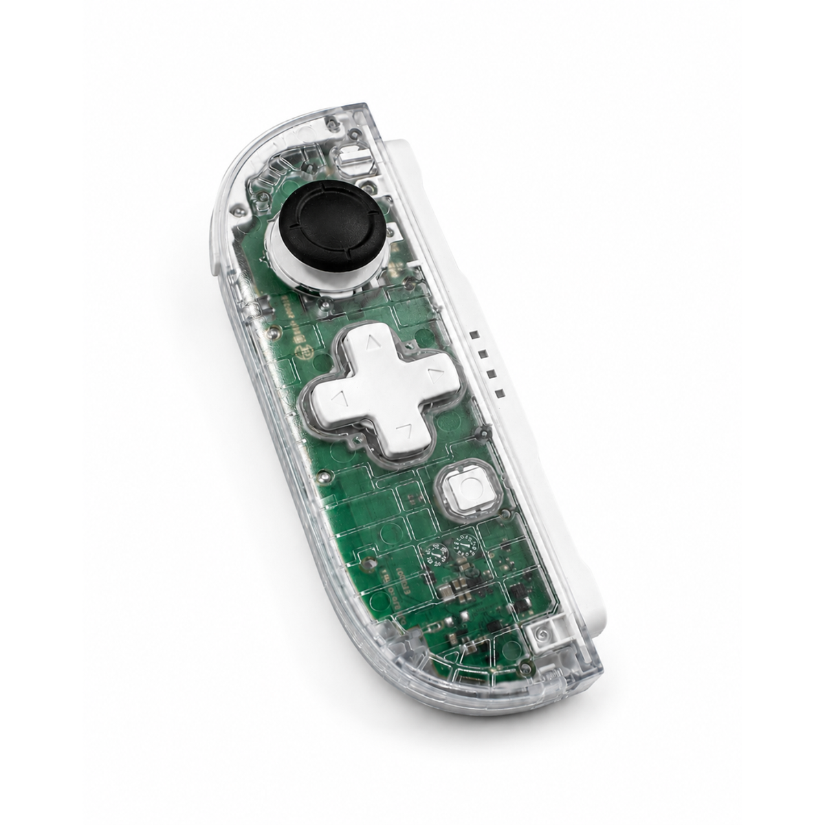 Clear D-Pad White Custom Nintendo Switch 2 Joy-Cons with TMR Drift-Resistant Joysticks