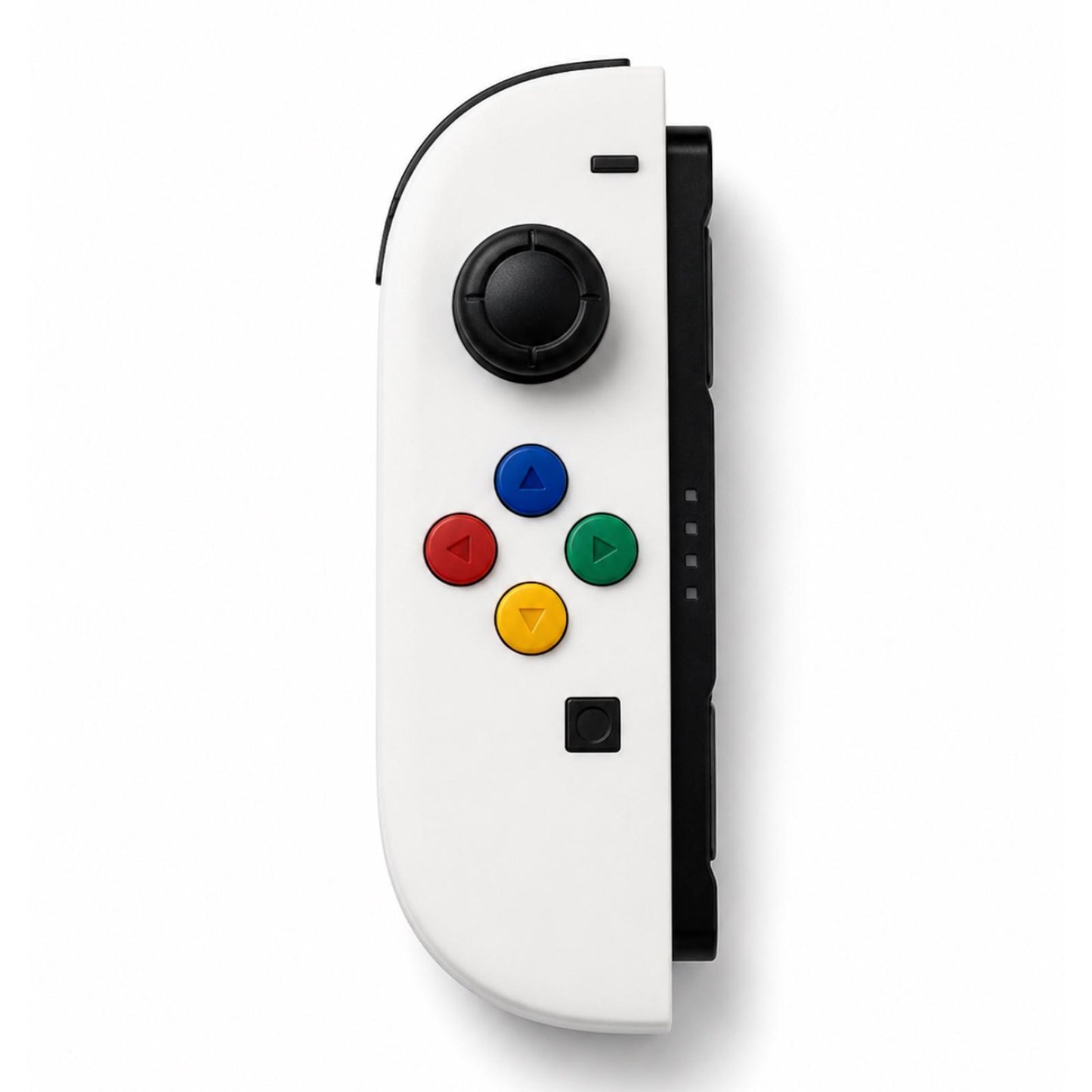 White Retro Custom Nintendo Switch 2 Joy-Cons with TMR Drift-Resistant Joysticks