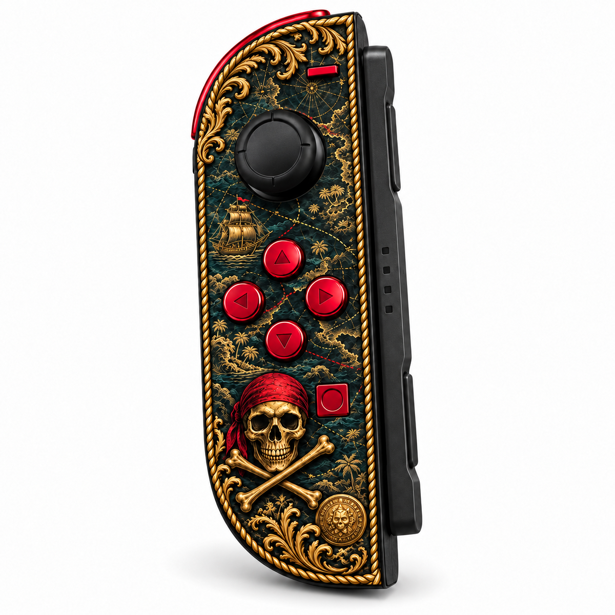 Black Pearl Corsair Custom Nintendo Switch 2 Joy-Cons with TMR Joysticks