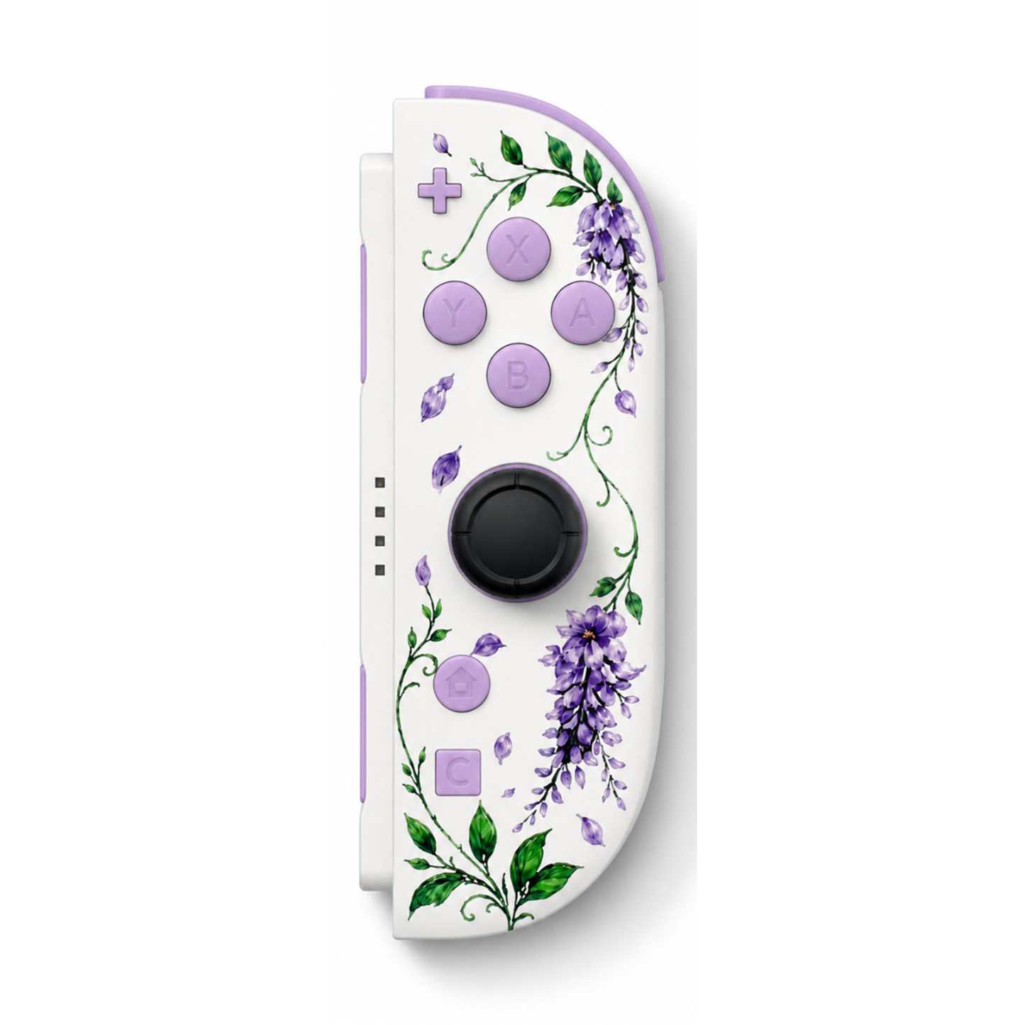 White Lavender Custom Nintendo Switch 2 Joy-Cons with TMR Drift-Resistant Joysticks