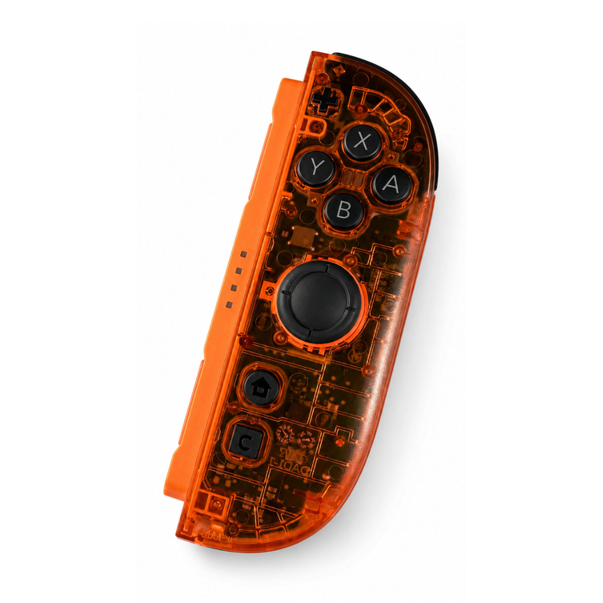 Blue & Orange Clear Custom Nintendo Switch 2 Joy-Cons with TMR Drift-Resistant Joysticks