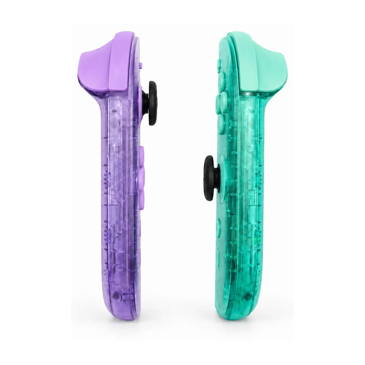 Clear Purple & Green Custom Nintendo Switch 2 Joy-Cons with TMR Drift-Resistant Joysticks