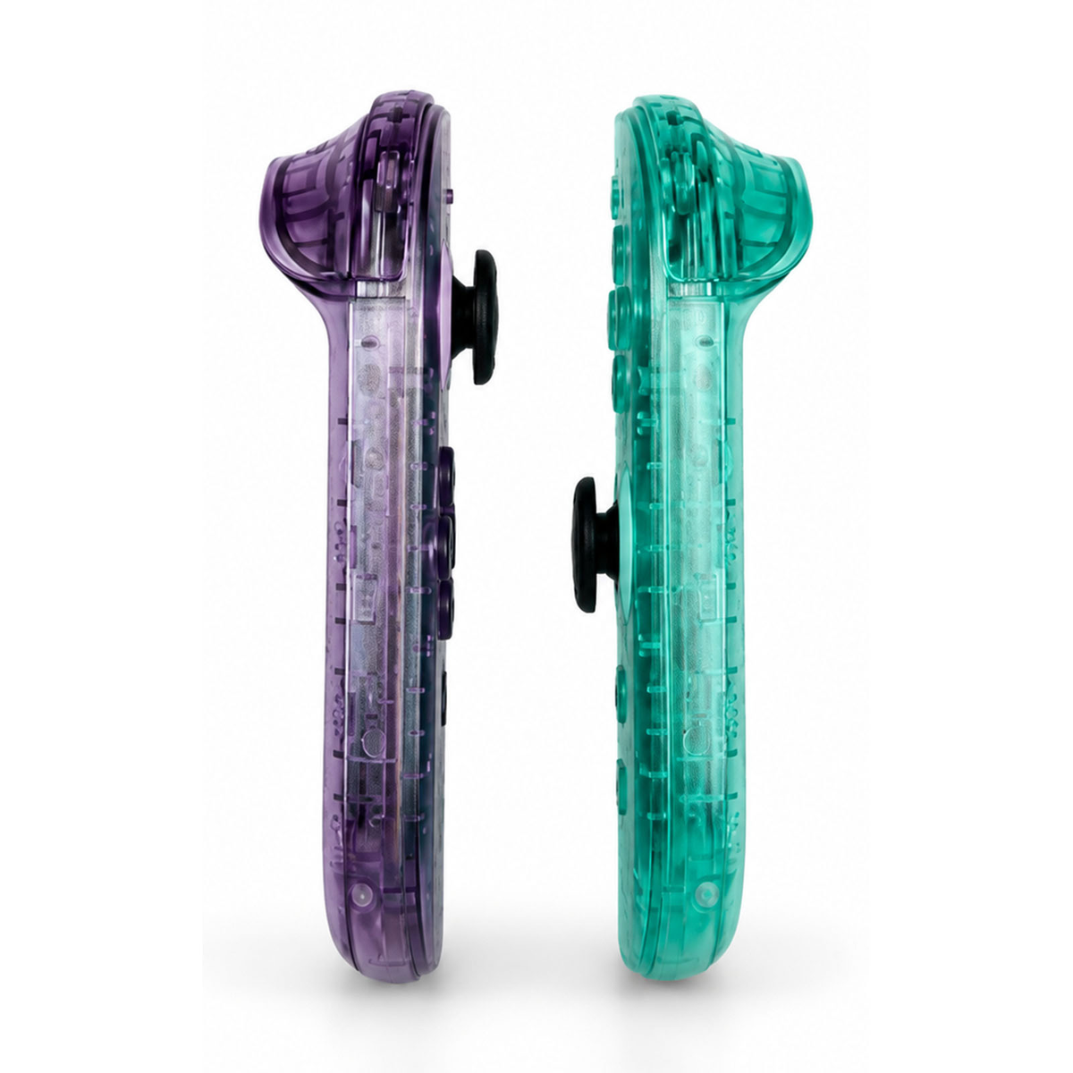 Double Clear Purple & Green Custom Nintendo Switch 2 Joy-Cons with TMR Drift-Resistant Joysticks