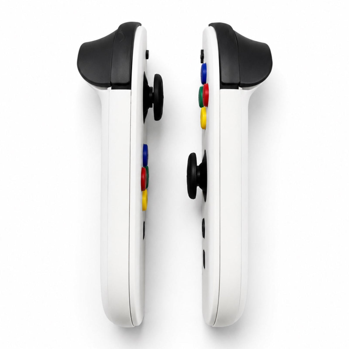 White Retro Custom Nintendo Switch 2 Joy-Cons with TMR Drift-Resistant Joysticks