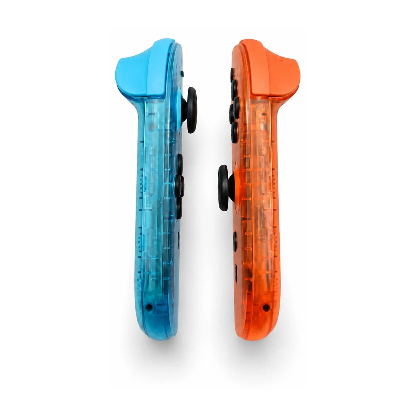 Clear Blue & Orange Custom Nintendo Switch 2 Joy-Cons with TMR Drift-Resistant Joysticks