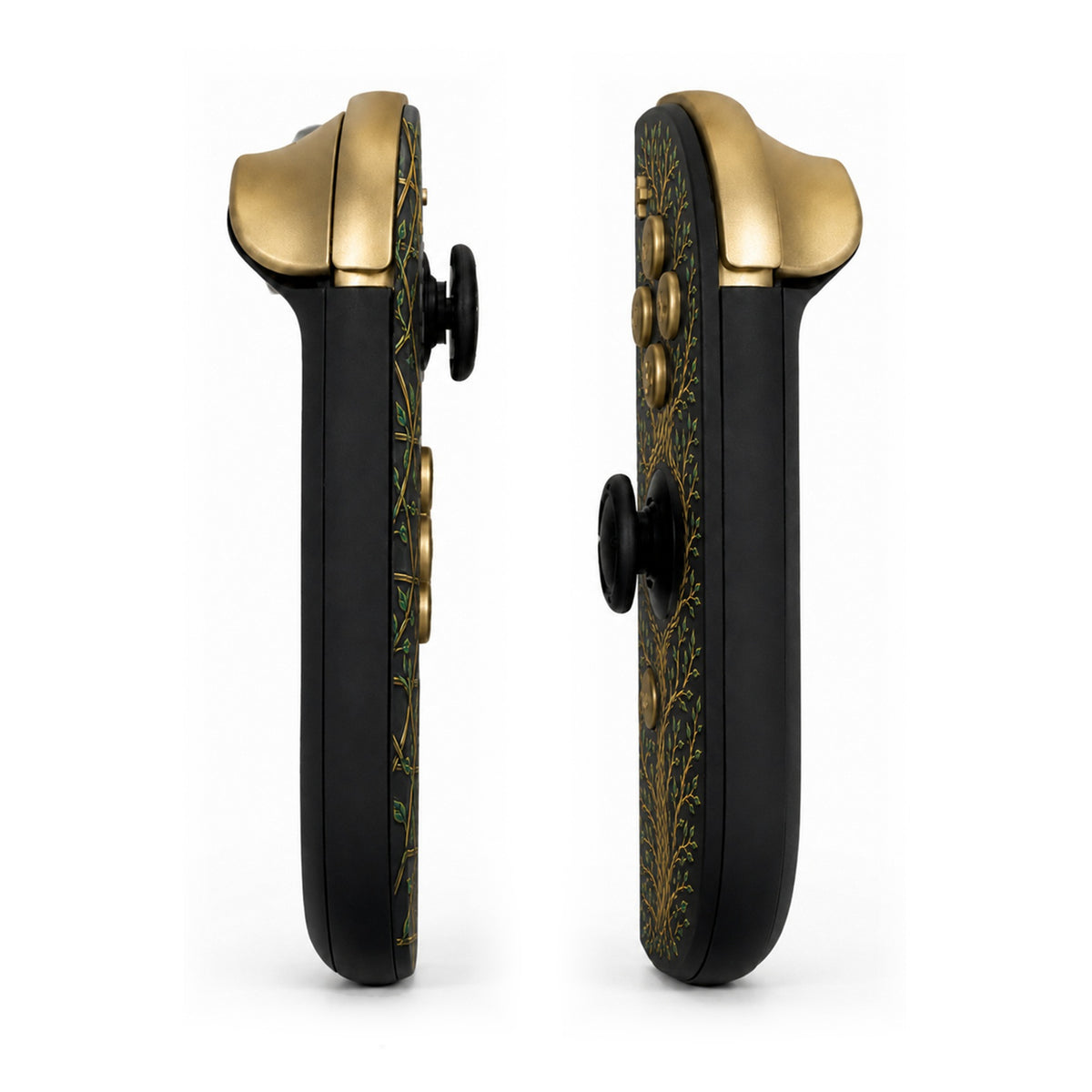 Tree of Life Gold Buttons Custom Nintendo Switch 2 Joy-Cons with TMR Drift-Resistant Joysticks