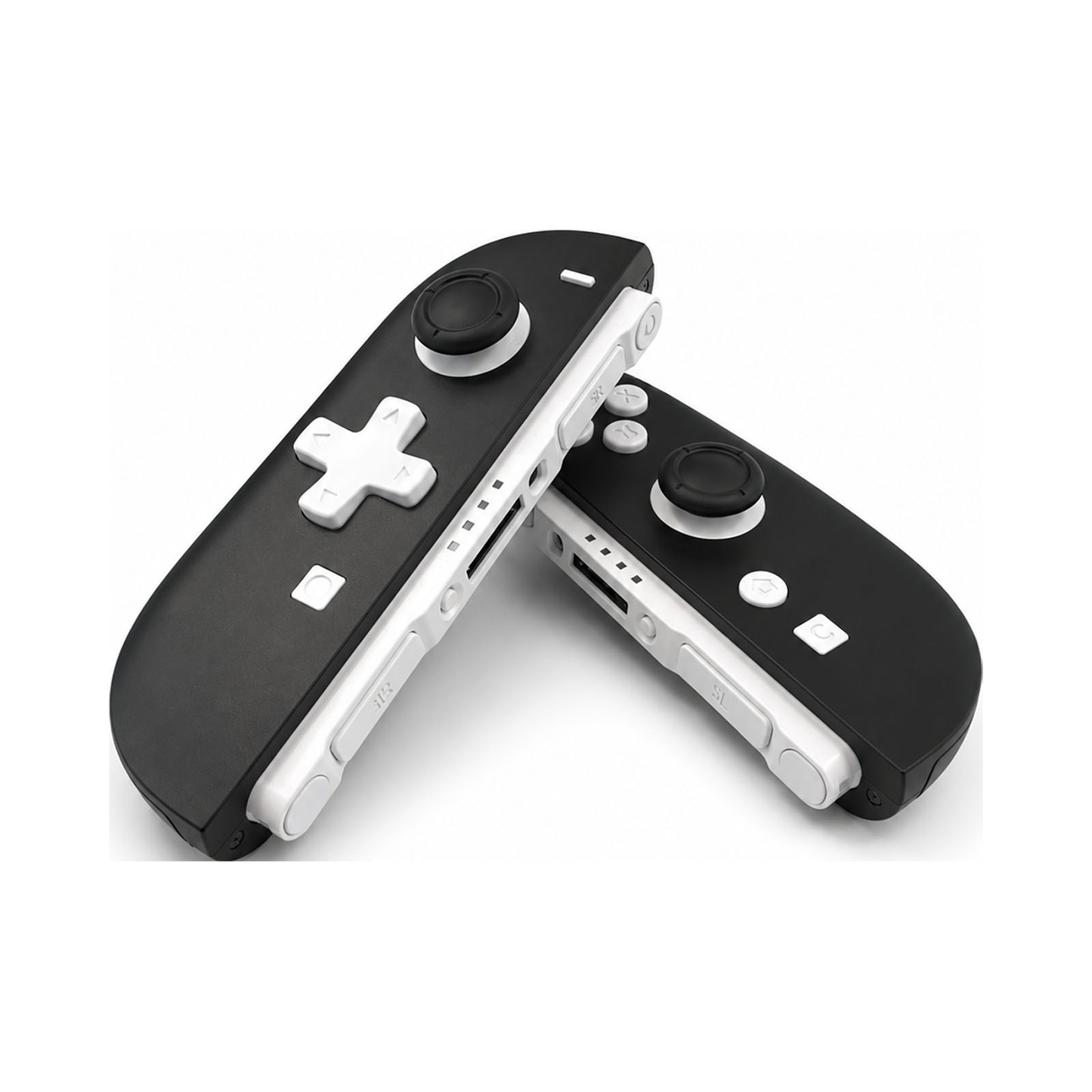 Black & White Custom Nintendo Switch 2 Joy-Cons with TMR Drift-Resistant Joysticks