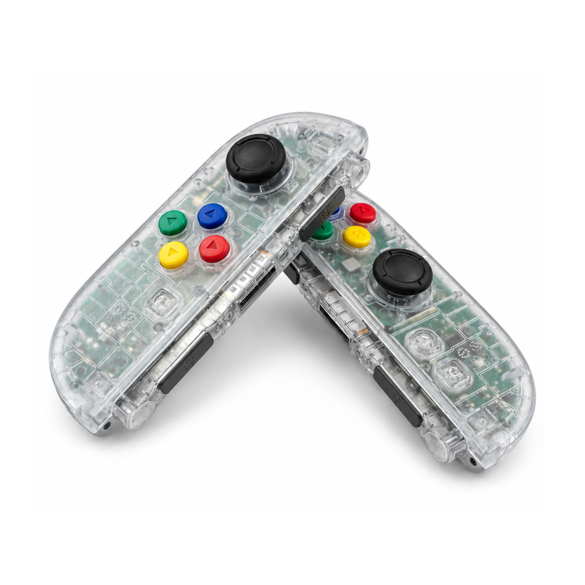 Double Clear Colorful Custom Nintendo Switch 2 Joy-Cons with TMR Drift-Resistant Joysticks