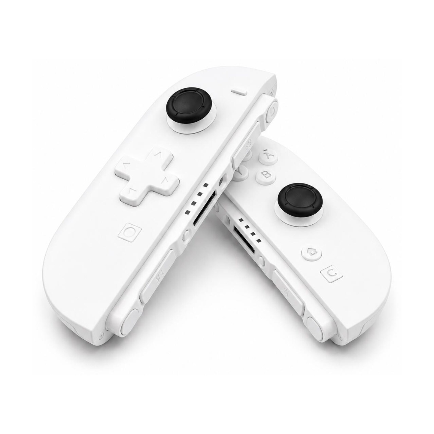 Double White D-Pad Custom Nintendo Switch 2 Joy-Cons with TMR Drift-Resistant Joysticks