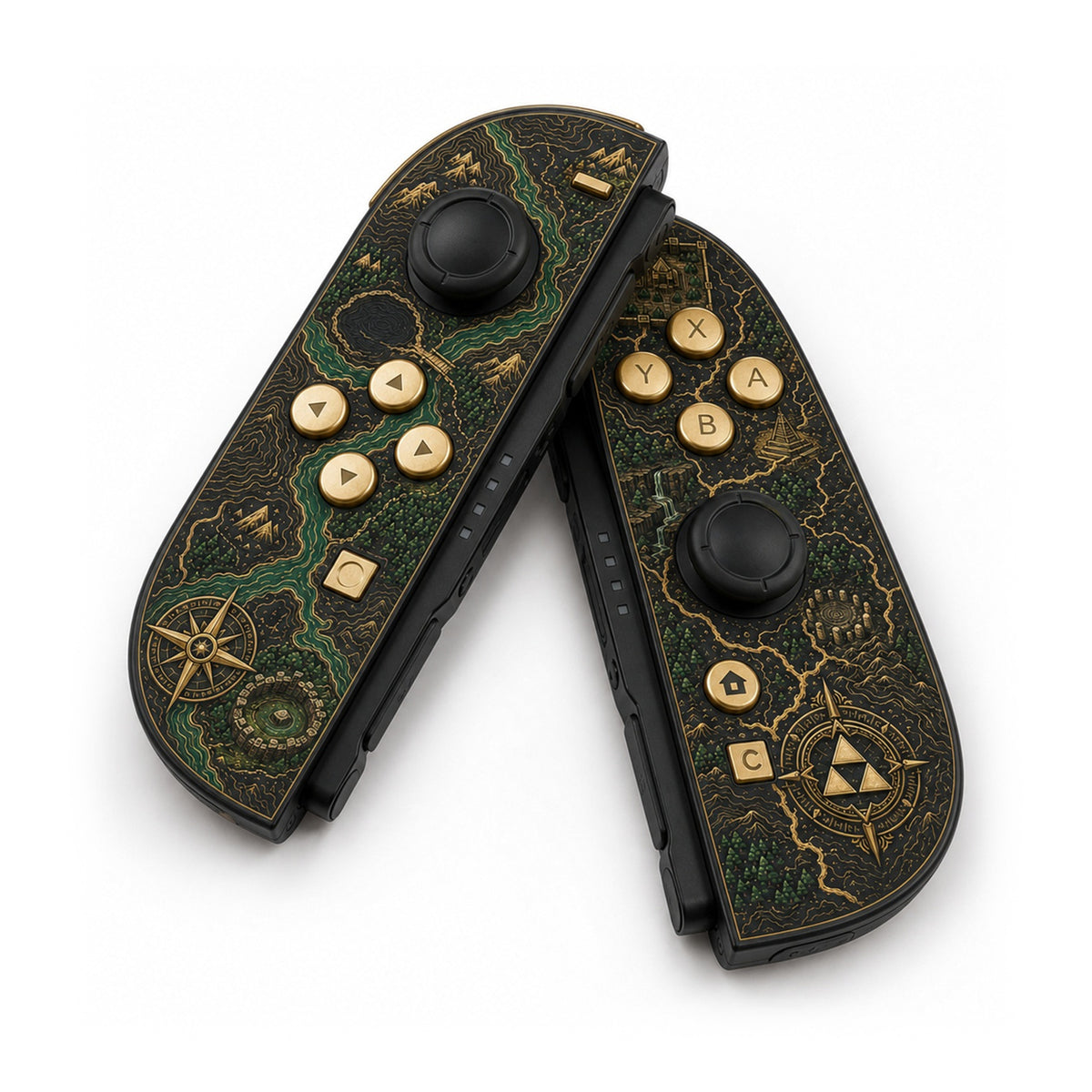 Sacred Cartographer Custom Nintendo Switch 2 Joy-Cons with TMR Drift-Resistant Joysticks